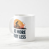 Mug Fais du Vélo Plus Inquiète Moins (Devant gauche)