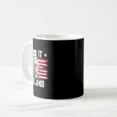 Mug Fais le, Angleterre Thomas Jefferson 4 juillet  (Devant gauche)