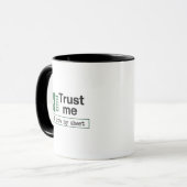 Mug Fais-moi confiance, je connais mon tableur Pun (Devant gauche)
