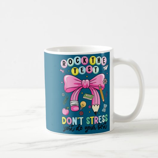 Mug Fais passer le test sans stress fais les tests de (Droite)