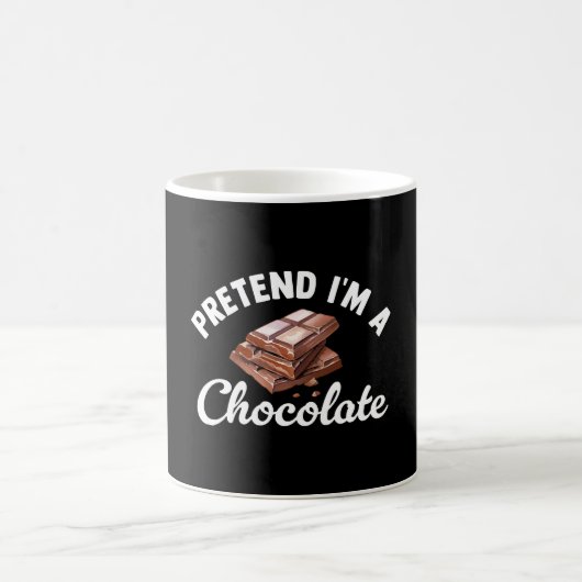 Mug Fais semblant que je suis une tablette de chocolat (Centre)