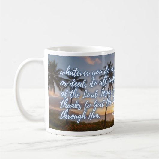 Mug Fais Tout au Nom de Jésus (Gauche)