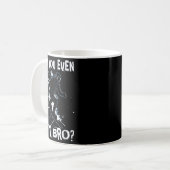 Mug Fais-tu même de la muscu, frère - drôle snowboard (Devant gauche)