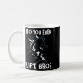 Mug Fais-tu même de la muscu, frère - drôle snowboard (Gauche)