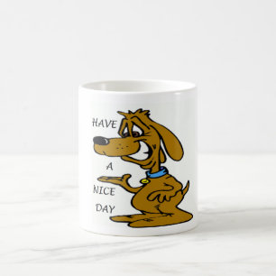 MUG "FAIS UNE JOURNÉE AGRÉABLE" PUPPY CHIEN