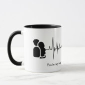 Mug Faisceau personnalisé silhouette Café Musique (Gauche)