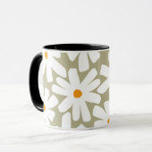 Mug Faisceaux de printemps fleuris rétro motif sauge v (Devant gauche)