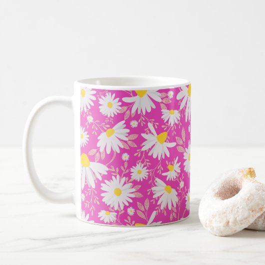 Mug Faisceaux de printemps - rose (Avec donut)