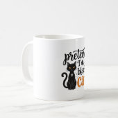 Mug Faisons comme si j'étais un chat noir T-shirt de c (Devant gauche)