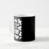 Mug Faisons comme si j'étais une vache drôle Halloween (Devant gauche)