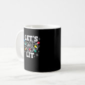 Mug Faisons des lumières de Noël amusantes Rétro (Devant gauche)