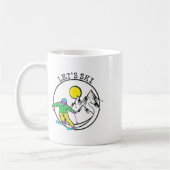 Mug Faisons du ski Trucs de ski cool pour hommes Drôle (Gauche)