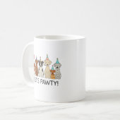 Mug Faisons la Fête Célébration de Fête de Chiens Mign (Devant gauche)