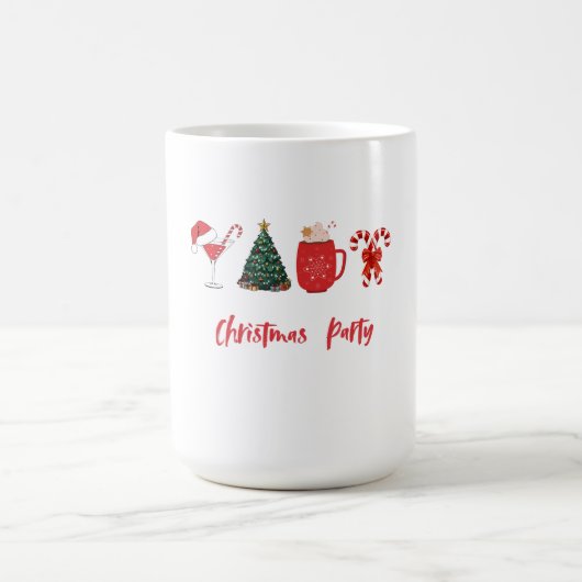 Mug Faisons la Fête – Soirée de Noël Amusante (Centre)
