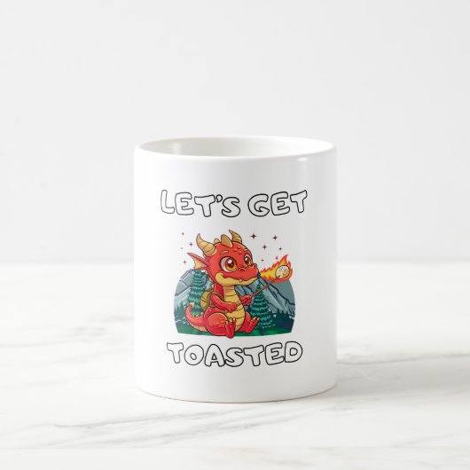 Mug Faisons-nous griller Funny Dragon Marshmallow sur (Centre)