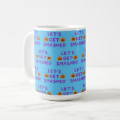 Mug Faisons tomber (Citrouille) violet (Devant gauche)