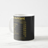 Mug fait comptable sur la nutrition, faits nutritionne (Devant gauche)