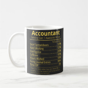 Mug fait comptable sur la nutrition, faits nutritionne