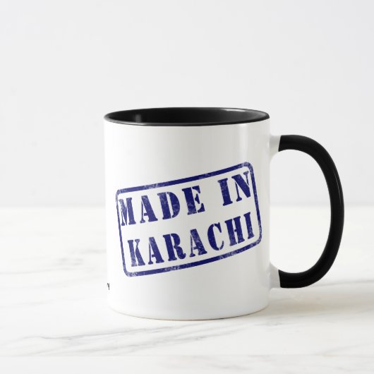 Mug Fait dans la Karachi (Droite)