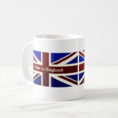 Mug Fait dans le drapeau métallique de l'Angleterre (Devant gauche)