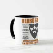 Mug Fait drôle de barbe (Devant gauche)