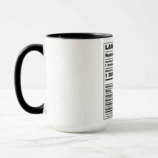Mug Fait nutritif drôle pour l'avocat (Gauche)