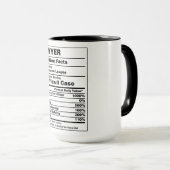 Mug Fait nutritif drôle pour l'avocat (Devant droit)