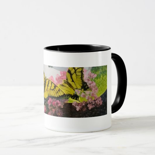 Mug Fait sur commande. Papillons (Devant droit)