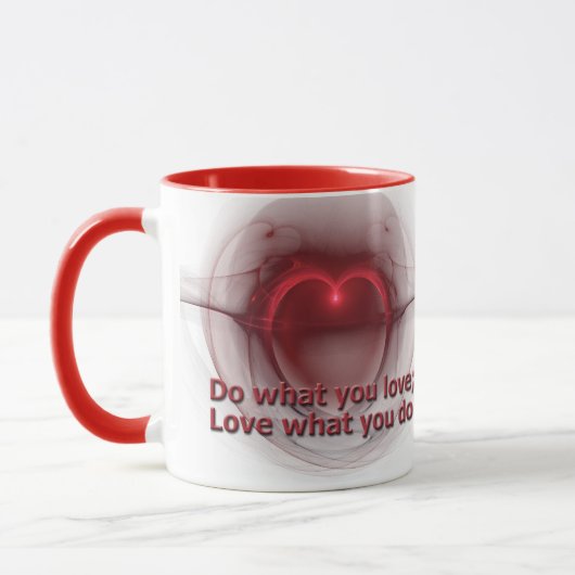 Mug Faites ce que vous aimez | Aimer ce que vous faite (Gauche)