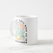 Mug "Faites ce que vous aimez" Arc floral rétro (Devant gauche)