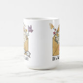 Mug Faites ce que vous aimez les lunettes de papillons (Centre)