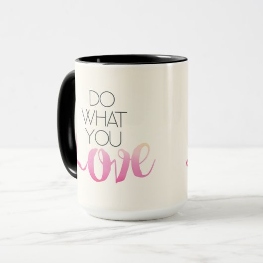 Mug Faites ce qui vous amour 2 (Devant gauche)