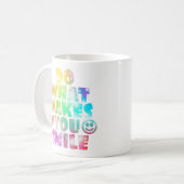 Mug Faites ce qui vous fait sourire dans des couleurs (Devant gauche)