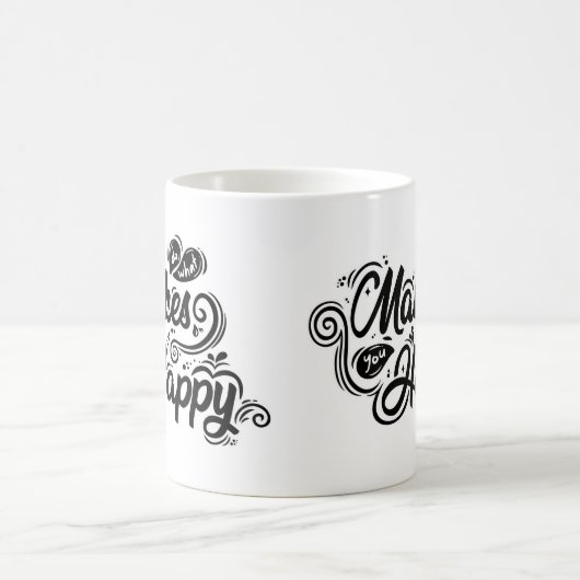 Mug Faites ce qui vous rend heureux funky (Centre)