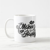 Mug Faites ce qui vous rend heureux funky (Gauche)