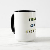 MUG FAITES CONFIANCE À DIEU TROUVER REPOS (Devant gauche)