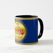 Mug Faites confiance au Seigneur avec tous vos proverb (Devant droit)
