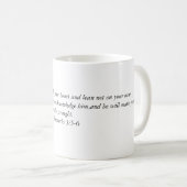 Mug Faites confiance dans le seigneur avec tout votre (Devant droit)