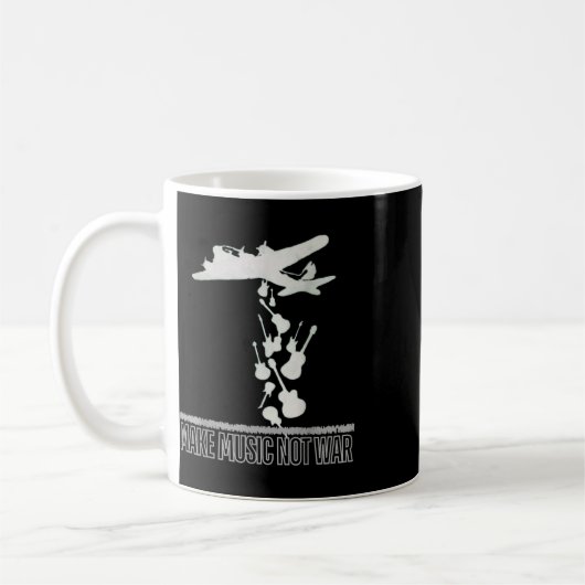 Mug Faites de la musique. Pas la guerre. (Gauche)