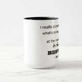 Mug Faites de mon mieux RBG Inspirational Quote Cof (Centre)