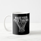 Mug Faites de vos jetons gratuits Joueur de basket Vin (Gauche)