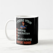 Mug Faites de votre Hvac une grande réussite Technicie (Gauche)