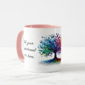 Mug Faites de votre propre arbre Inspirationnel votre  (Devant gauche)