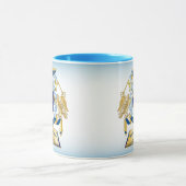 Mug Faites de votre propre emblème un livre d'arbre Cl (Centre)