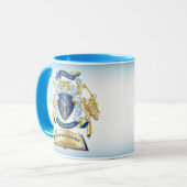 Mug Faites de votre propre emblème un livre d'arbre Cl (Devant gauche)