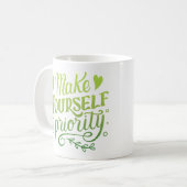 MUG FAITES DE VOUS UNE PRIORITÉ (Devant gauche)