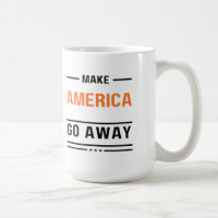 Faites disparaître l'Amérique Typographie Orange S