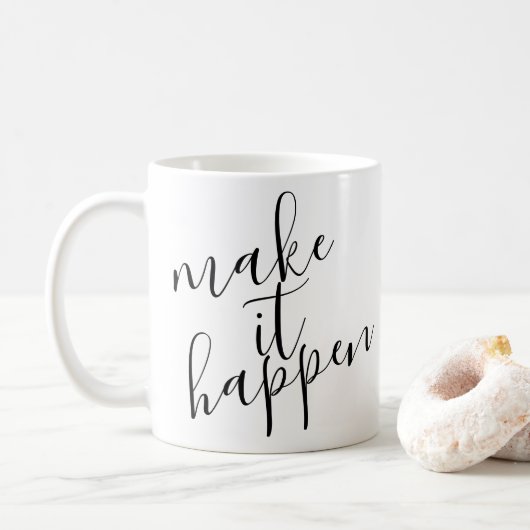 Mug Faites en sorte que cela arrive (Avec donut)