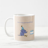 Mug Faites en sorte qu'un chien soit heureux anniversa (Gauche)