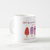 Mug Faites fondre vos soucis | Positivité bilingue des (Devant gauche)